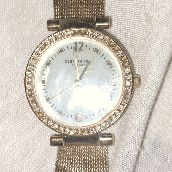 Kenneth Cole Gold Women's Watch with Crystal Bezel - Picture 1 of 8